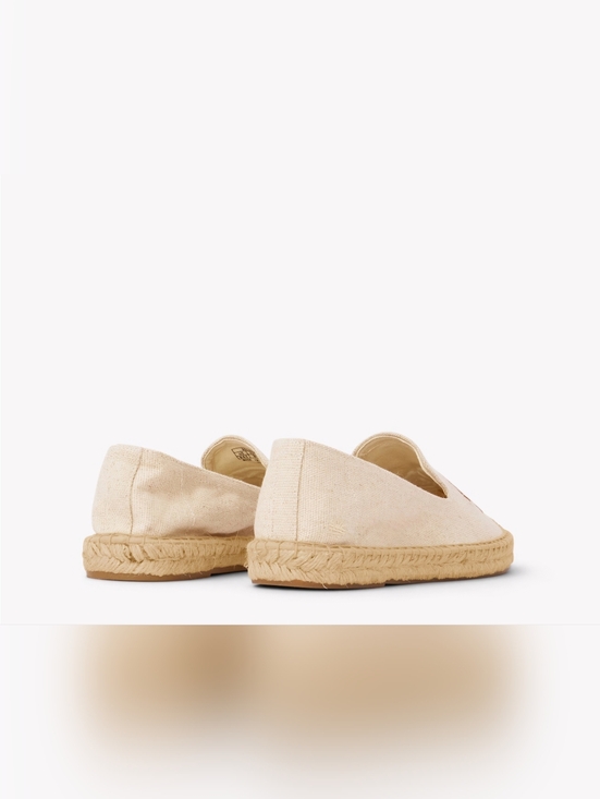 Soludos Men's Smoking Slipper Espadrille Slip On Natural Cotton Linen 9.5 NEW - Picture 11 of 16